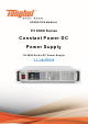 Tonghui TH 6900 Series Operation Manual