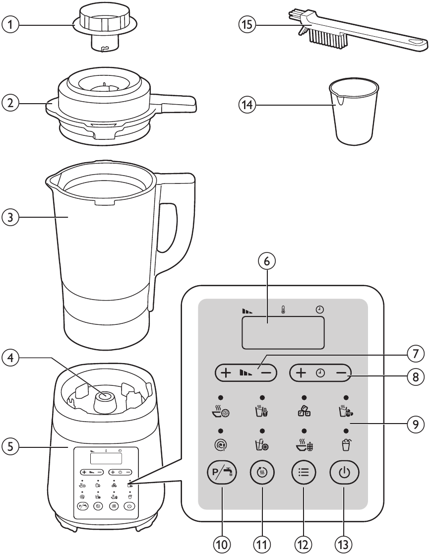 Viva Collection Cooking Blender HR2088/90