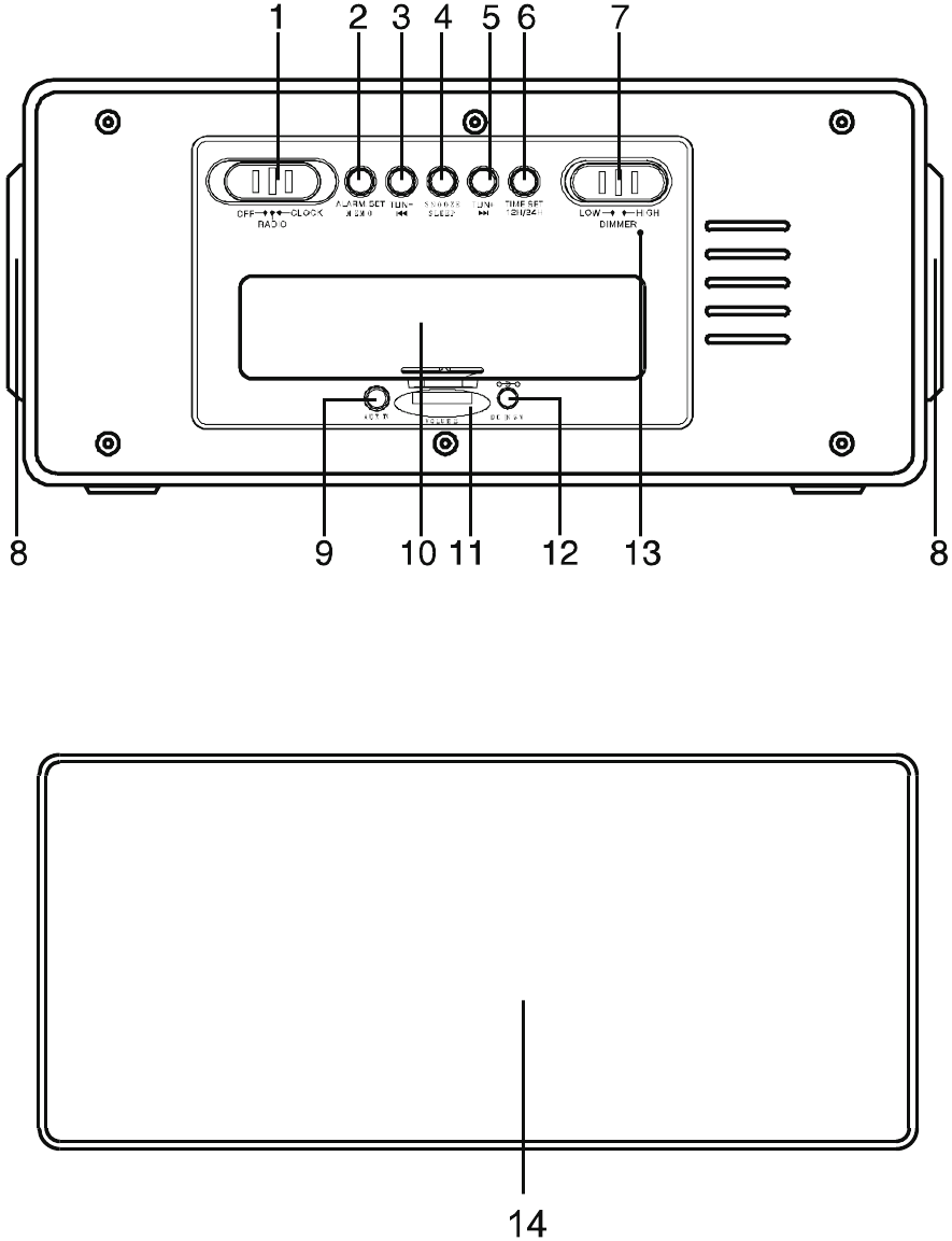 Muse M190 CR Clock Radio Pll With Jumbo Display Manual ManualsLib