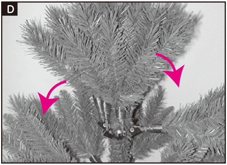 General Electric EZ Light Christmas Trees Assembly Instructions