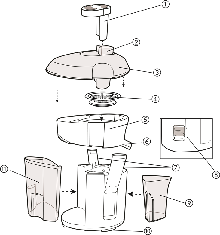 JE55 Centrifugal Juice Extractor - Service - Black & Decker