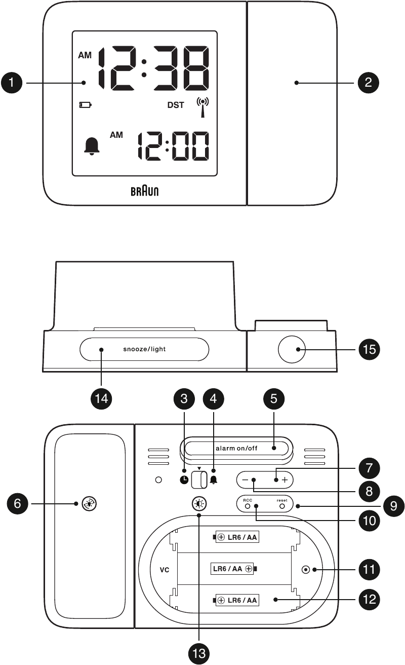 Braun BC15DCF Projection Clock Manual ManualsLib