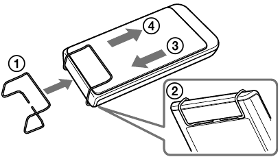 Using the card holder