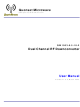 Quonset Microwave QM1003-0.5-18-2 User Manual