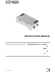 Oxygen X-Air C180 Installation Manual