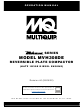 MQ Multiquip MVH308DE Operation Manual