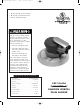 Cornwell Tools CAT-316-DA Operating Instructions