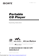 Sony Walkman D-NE301SR Operating Instructions Manual