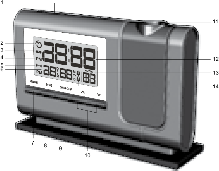 Oregon Scientific RM308P, RM308PA Classic DualAlarm Projection Clock
