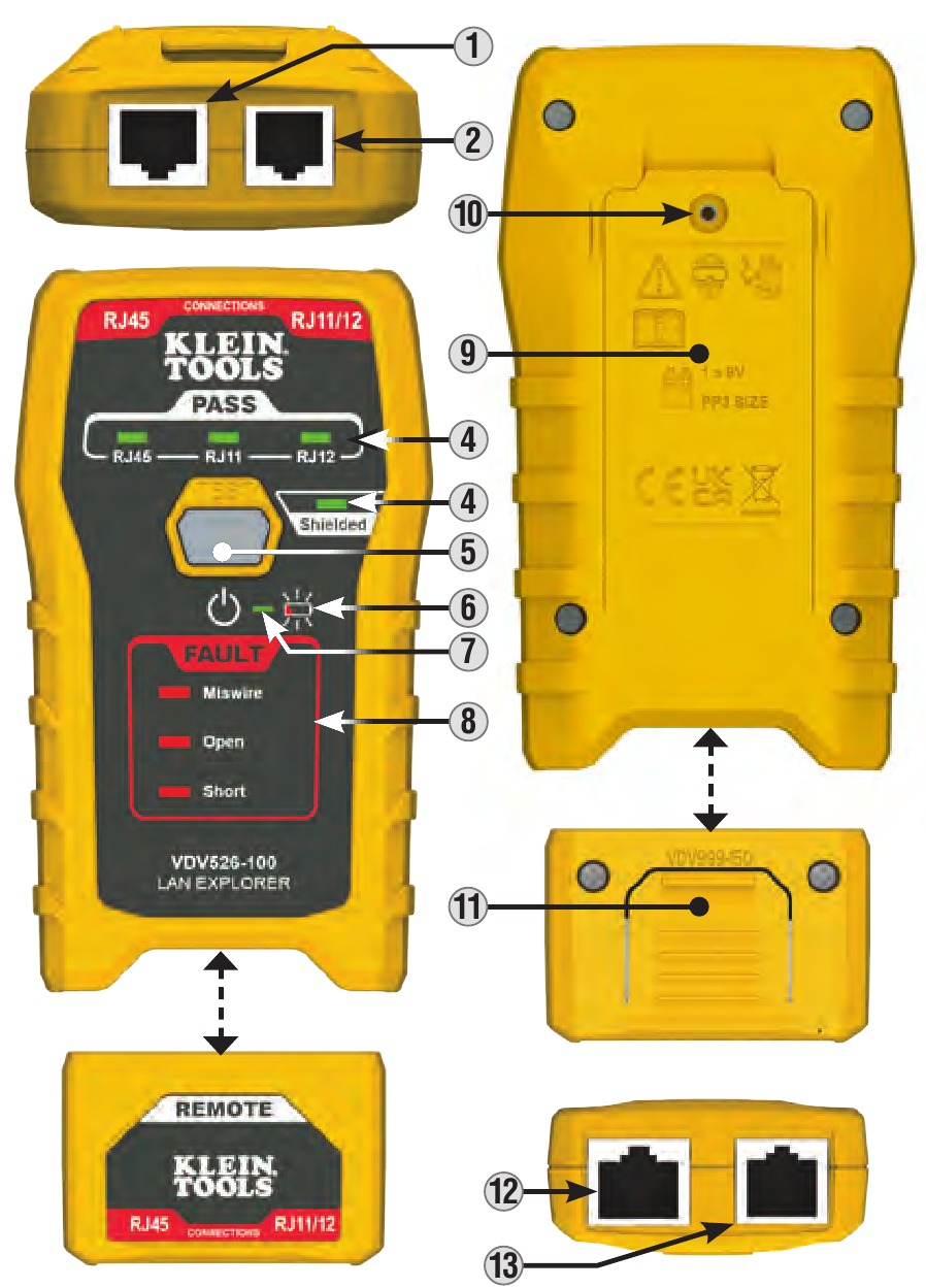 Klein Tools Lan Explorer Vdv Cable Tester With Remote Manual Manualslib