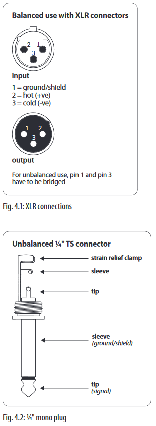 Audio connections - Step 1