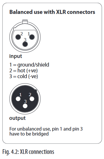 Audio connections - Step 1