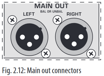 Main out connectors