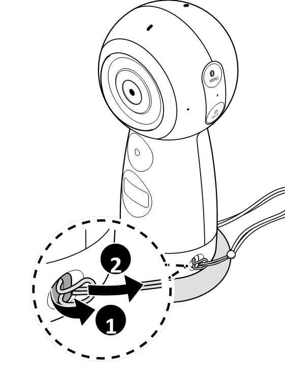 Samsung Gear 360 (2017) SMR210 Video Camera Quick Start Guide