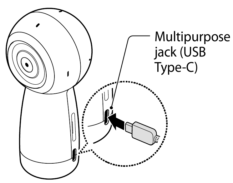 Samsung Gear 360 (2017) SMR210 Video Camera Quick Start Guide