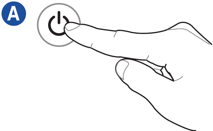 Power on the system and install operating system and drivers - Step A