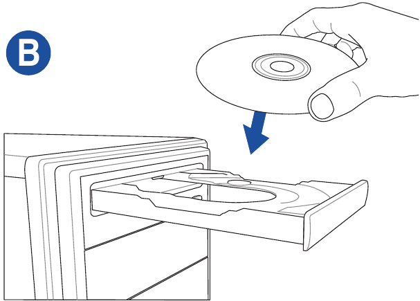 Power on the system and install operating system and drivers - Step B