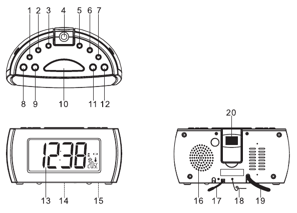 Denver CRP-514 Alarm Clock Radio Manual | ManualsLib