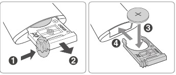 Replacing the Remote Control Battery