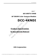 CIS NDI DCC-4KNDI Product Specification  & Operation Manual