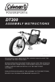 Coleman Powersports DT200 Assembly Instructions Manual