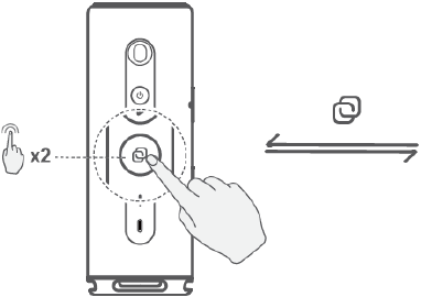 Set up a stereo group - Double-Press button Method