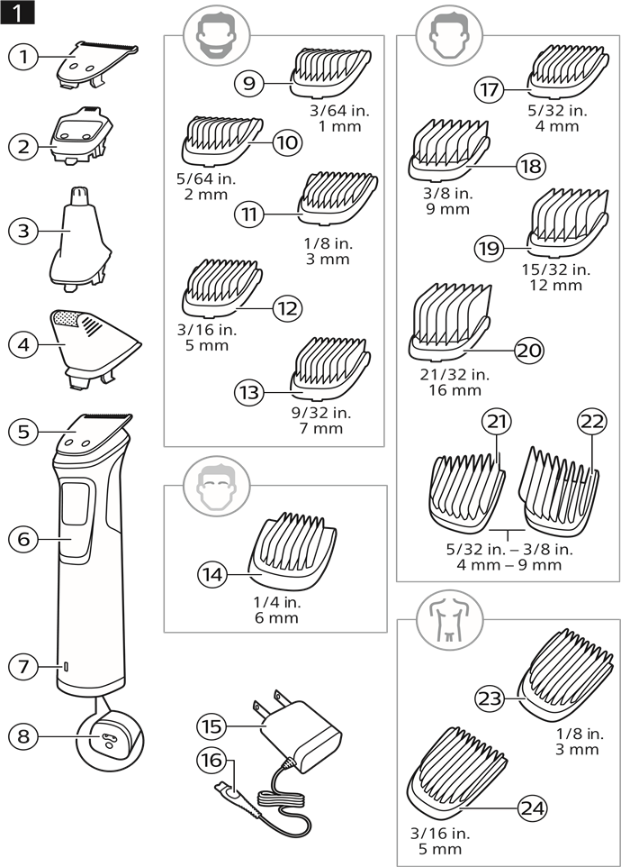 Philips Norelco MG7790 Face Styler Manual ManualsLib