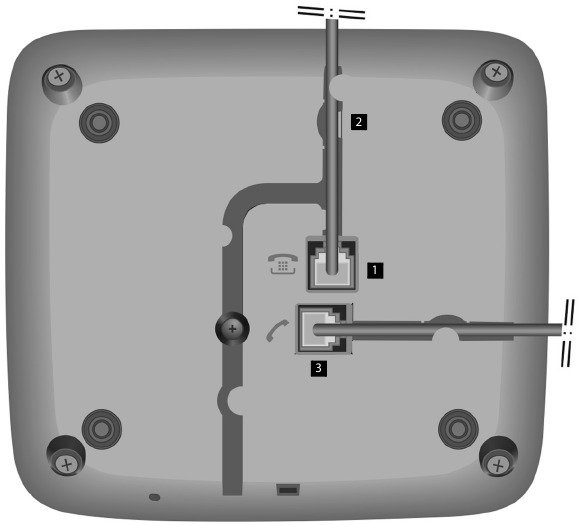 Connecting the telephone