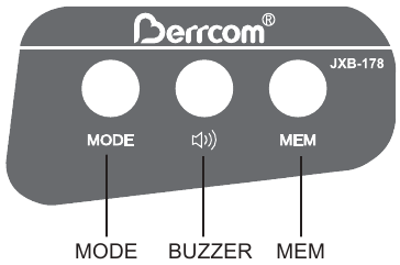 Setting and function of menu