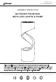 GLITZHOME Mid Century Modern Oversized Faux Terrazzo Assembly Instruction Manual