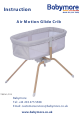 Babymore Air Motion Crib Instructions Manual