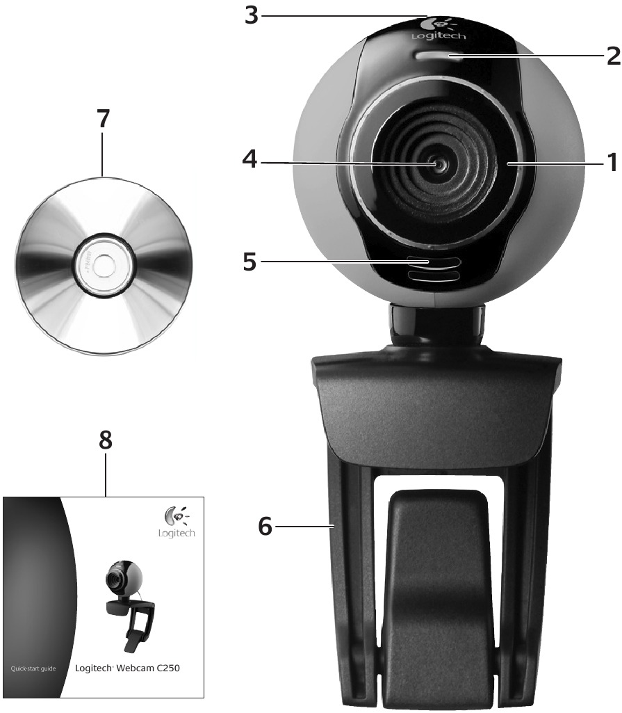 Logitech Webcam C250 Quick Start Manual | ManualsLib