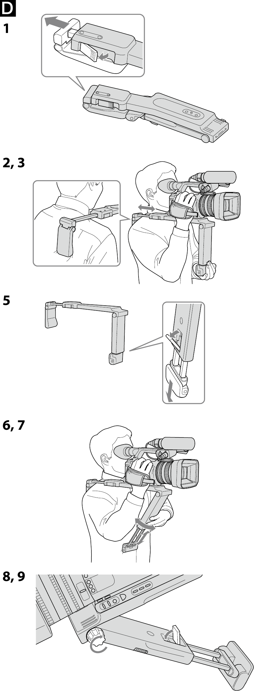 Sony VCTSP2BP Camcorder Support Operating Instructions ManualsLib