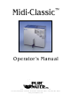 Pure Water Midi-classic Operator's Manual