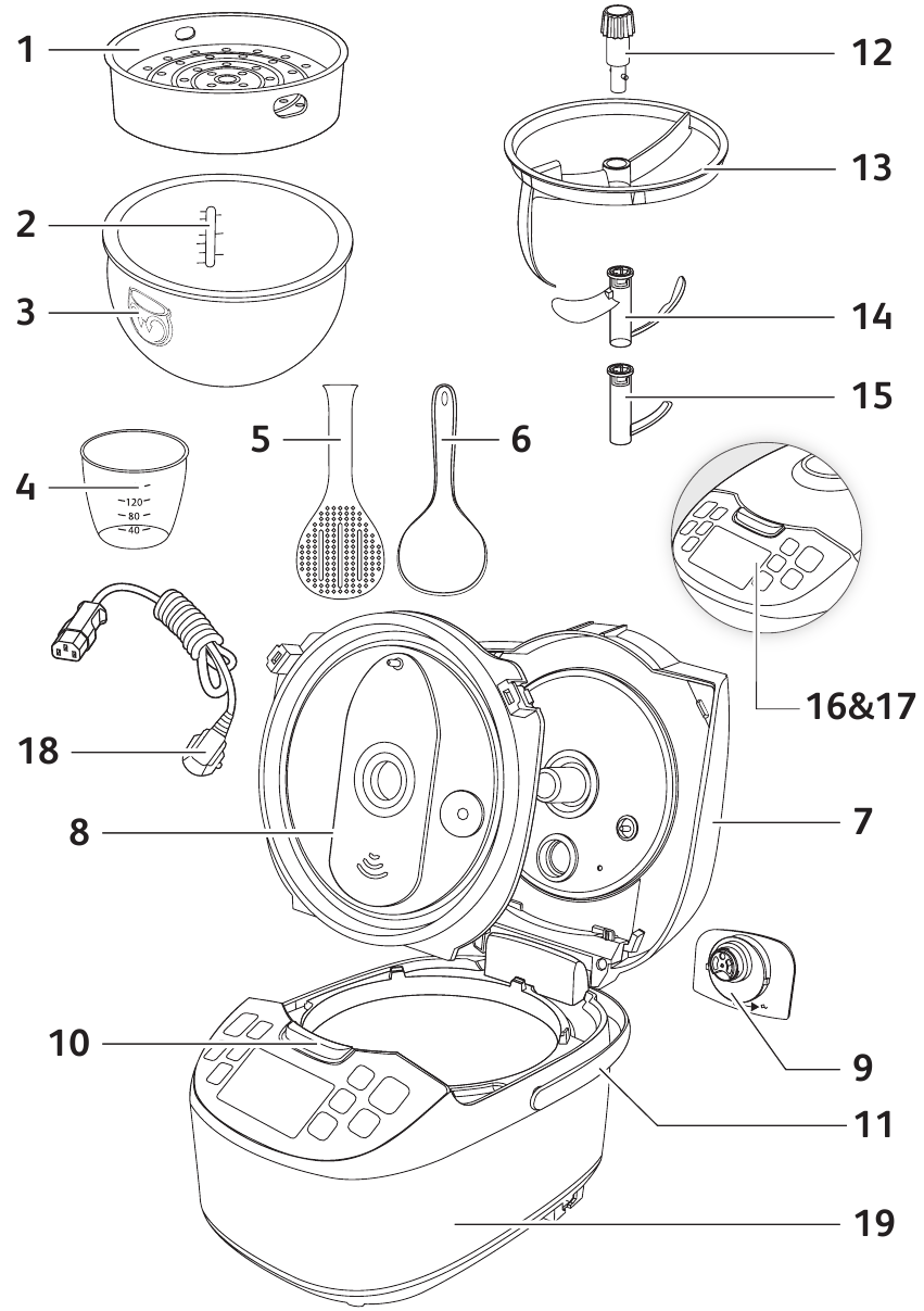 Tefal MULTICOOK & STIR RK901 Mini Rice Cooker Manual ManualsLib