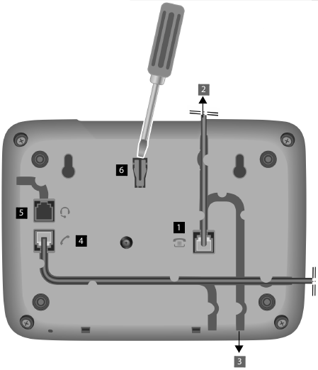 Connecting the telephone