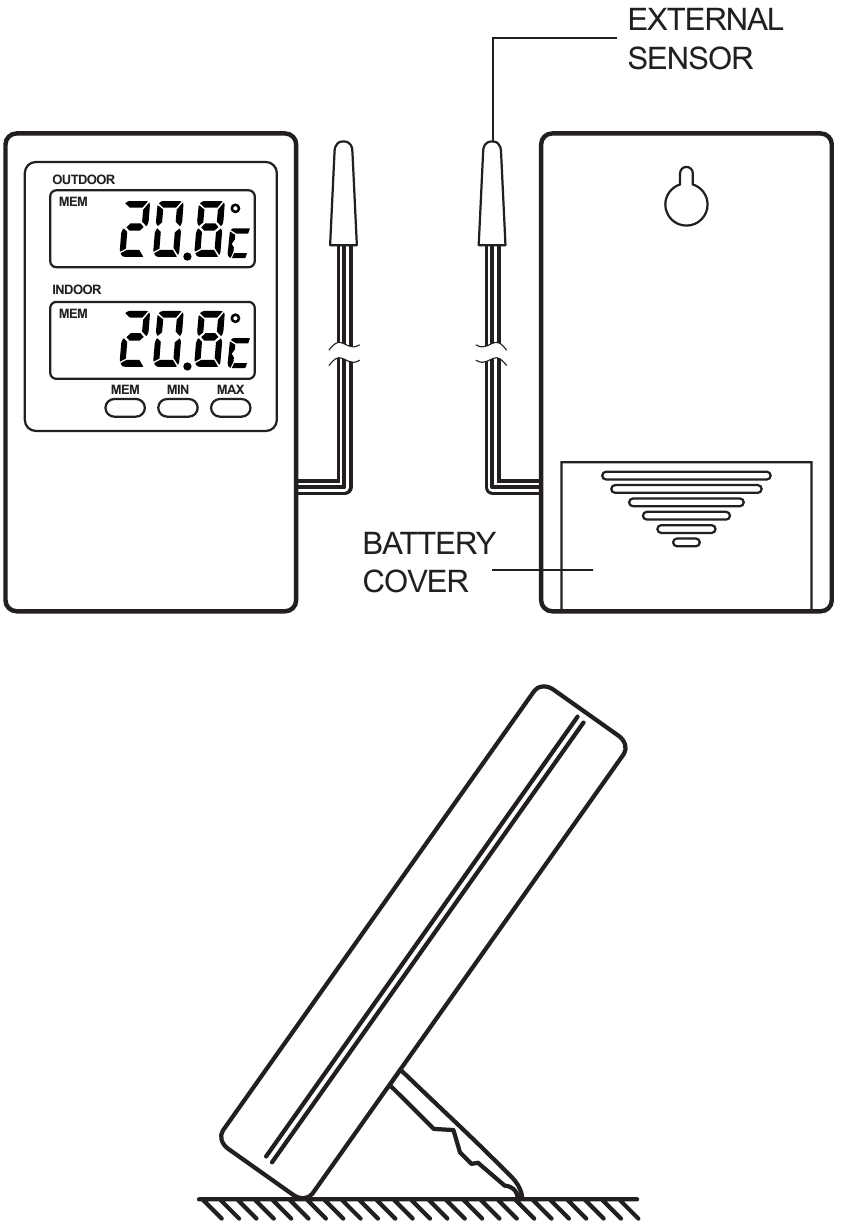 Oregon Scientific NTA880 Indoor/Outdoor Thermometer With Memory