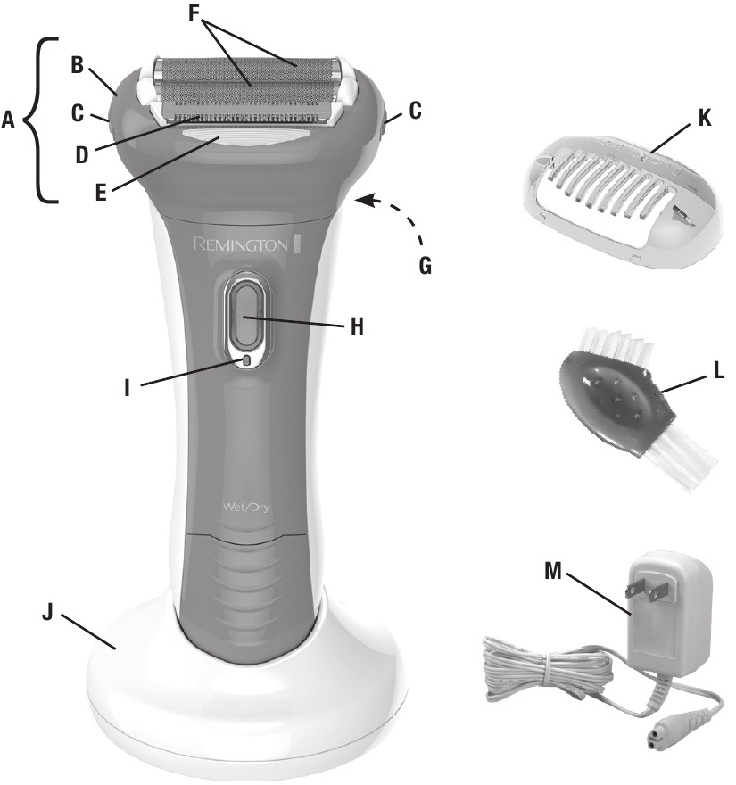 Remington WDF5030 Electric Shaver Use And Care Instructions Guide