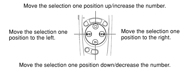 Moving the selection - Examples