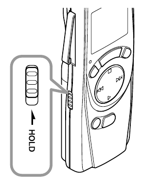 the HOLD position