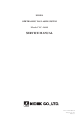 Nidek Medical YC-1600 Service Manual