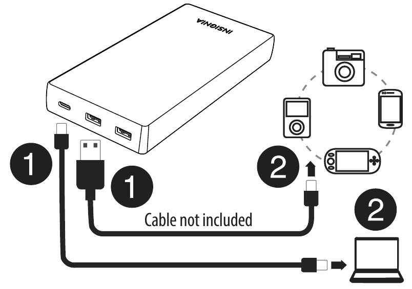 Insignia NS-PWLB80R - USB-C Laptop Power Bank Manual | ManualsLib