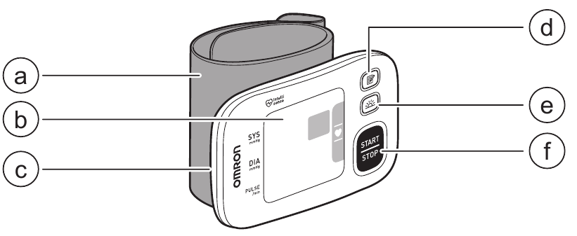 Omron RS4 HEM-6181-E - Automatic Wrist Blood Pressure Monitor Manual