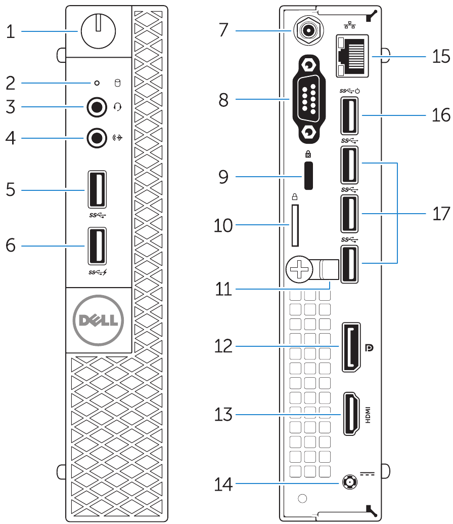 Dell OptiPlex 7040M D10U Quick Start Guide | ManualsLib