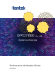 Hantek DPO7000 Series Performance Verification Manual