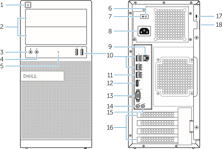 Dell OPTIPLEX 3020 D15M, D08S Quick Start Guide | ManualsLib