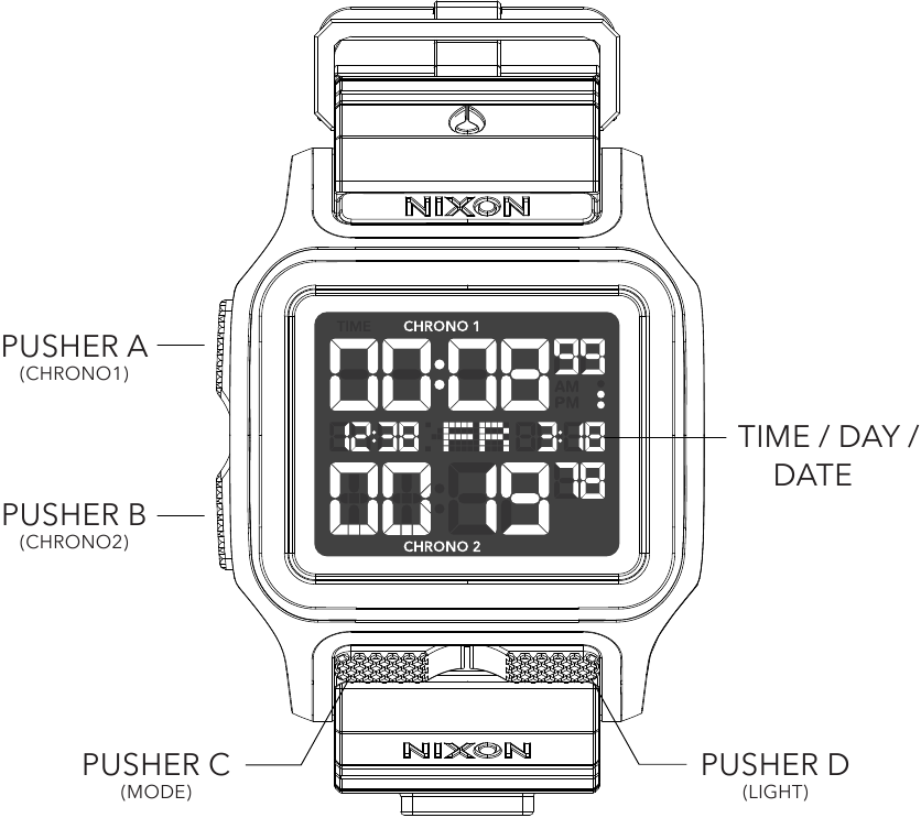 NIXON REGULUS-MK1 - 44.5mm 10ATM Watch Manual | ManualsLib