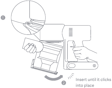 Installing the Dust compartment