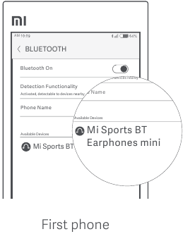 Mi sports bluetooth online earphones connect