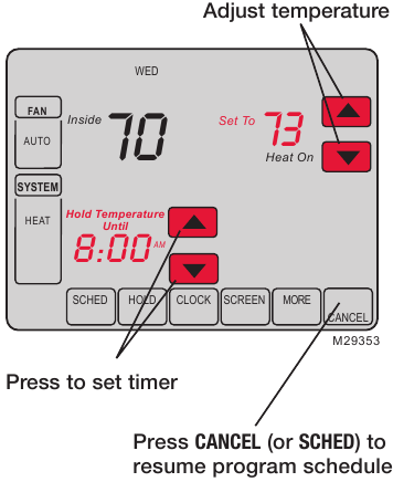 Honeywell VisionPRO TH8000 - Touchscreen Programmable Thermostat ...